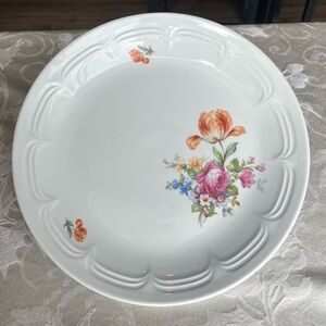 Vintage KAHLA Floral Serving Bowl/Deep Plate -German Democratic Republic (GDR)